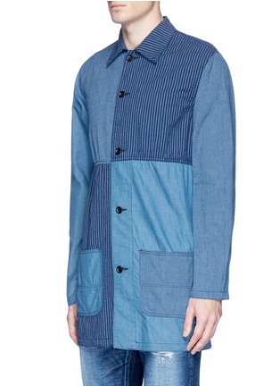 Front View - Click To Enlarge - FDMTL - Boro patchwork shirt jacket
