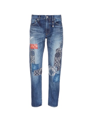 Main View - Click To Enlarge - FDMTL - 'Heritage CS34' paisley print patchwork jeans