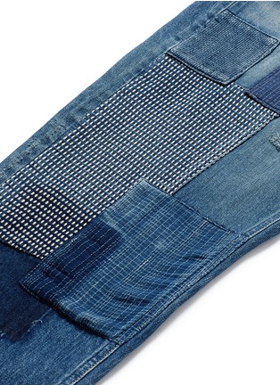  - FDMTL - 'Trace CS35' slim fit boro patchwork jeans