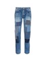 Main View - Click To Enlarge - FDMTL - 'Trace CS35' slim fit boro patchwork jeans