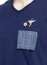 Detail View - Click To Enlarge - FDMTL - Pen slot patch hummingbird embroidered T-shirt