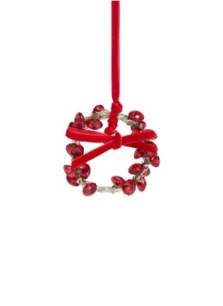 Main View - Click To Enlarge - SHISHI - Beaded ring small Christmas ornament