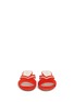 Front View - Click To Enlarge - NICHOLAS KIRKWOOD - 'Casati Pearl' cutout chevron suede slide sandals