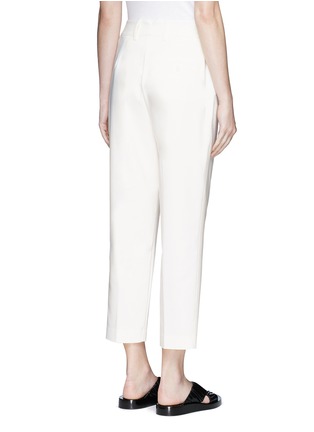 Back View - Click To Enlarge - 3.1 PHILLIP LIM - Pleated front cotton blend carrot pants