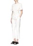 Figure View - Click To Enlarge - 3.1 PHILLIP LIM - Pleated front cotton blend carrot pants