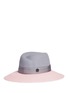 Figure View - Click To Enlarge - MAISON MICHEL - 'Virginie' colourblock rabbit furfelt fedora hat