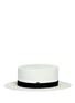 Figure View - Click To Enlarge - MAISON MICHEL - 'Kiki' hemp straw boater hat