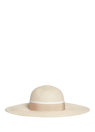 Main View - Click To Enlarge - MAISON MICHEL - 'Blanche' straw capeline hat