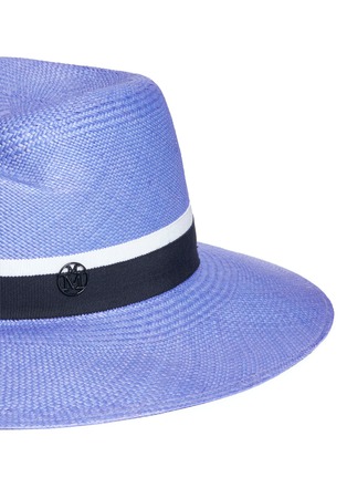 Detail View - Click To Enlarge - MAISON MICHEL - 'Virginie' Panama straw fedora hat