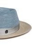 Detail View - Click To Enlarge - MAISON MICHEL - 'Thadee' colourblock straw trilby hat