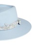 Detail View - Click To Enlarge - MAISON MICHEL - 'Pierre' floral band rabbit furfelt fedora hat
