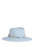 Main View - Click To Enlarge - MAISON MICHEL - 'Pierre' floral band rabbit furfelt fedora hat