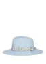 Figure View - Click To Enlarge - MAISON MICHEL - 'Pierre' floral band rabbit furfelt fedora hat