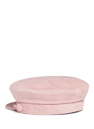 Figure View - Click To Enlarge - MAISON MICHEL - 'Aby' multi cord goat suede officer cap