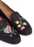 Detail View - Click To Enlarge - STUBBS & WOOTTON - Orchard floral embroidered woven slip-ons