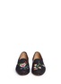 Front View - Click To Enlarge - STUBBS & WOOTTON - Orchard floral embroidered woven slip-ons