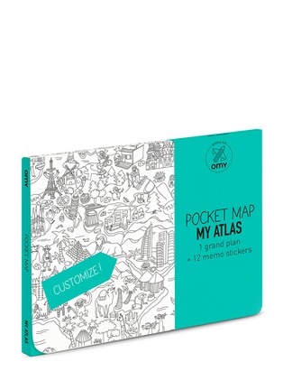 Main View - Click To Enlarge - OMY - Pocket Colouring Map set — My Atlas