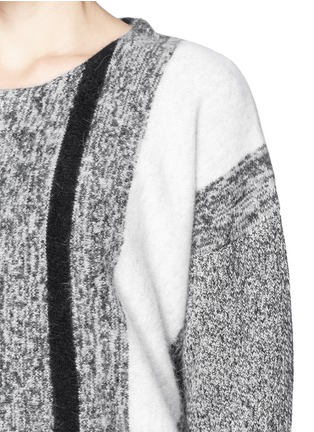 Detail View - Click To Enlarge - T BY ALEXANDER WANG - Stripe melangé sweater 
