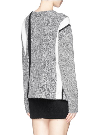 Back View - Click To Enlarge - T BY ALEXANDER WANG - Stripe melangé sweater 