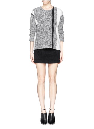 Figure View - Click To Enlarge - T BY ALEXANDER WANG - Stripe melangé sweater 