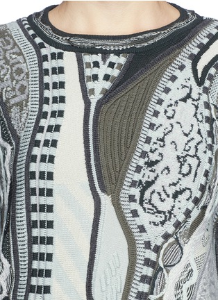 Detail View - Click To Enlarge - RAG & BONE - x COOGI contrast knit sweater