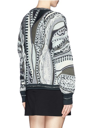 Back View - Click To Enlarge - RAG & BONE - x COOGI contrast knit sweater