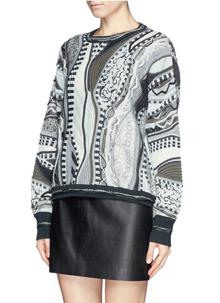 Front View - Click To Enlarge - RAG & BONE - x COOGI contrast knit sweater