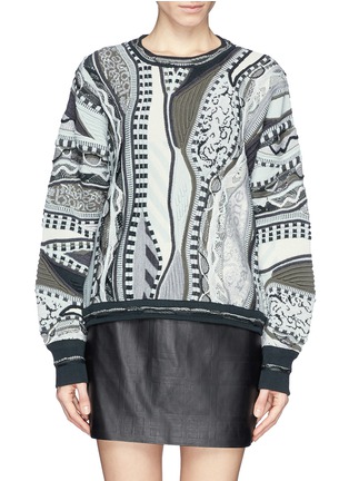Main View - Click To Enlarge - RAG & BONE - x COOGI contrast knit sweater