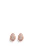 Main View - Click To Enlarge - CARAT* - 'Miria' gemstone pavé rose gold earrings