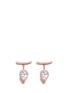 Main View - Click To Enlarge - CARAT* - 'Soma' pear cut gemstone rose gold jacket earrings