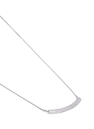 Detail View - Click To Enlarge - CARAT* - 'Millennium Electra' pavé bar pendant necklace
