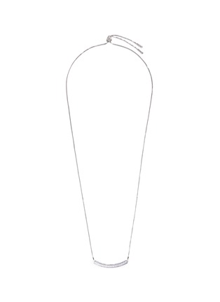 Main View - Click To Enlarge - CARAT* - 'Millennium Electra' pavé bar pendant necklace