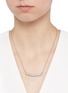 Figure View - Click To Enlarge - CARAT* - 'Millennium Electra' pavé bar pendant necklace