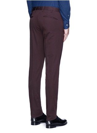 Back View - Click To Enlarge - INCOTEX - 'Skin' slim fit water-repellent cotton chinos