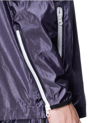 Detail View - Click To Enlarge - DYNE - Retractable hood zip jacket
