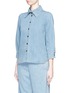 Front View - Click To Enlarge - CHLOÉ - Washed denim shirt
