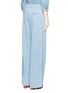 Back View - Click To Enlarge - CHLOÉ - Washed denim wide leg jeans