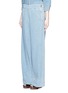 Front View - Click To Enlarge - CHLOÉ - Washed denim wide leg jeans