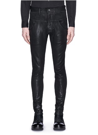 Main View - Click To Enlarge - THE VIRIDI-ANNE - Coated twill slim fit pants