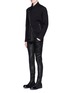 Figure View - Click To Enlarge - THE VIRIDI-ANNE - Coated twill slim fit pants