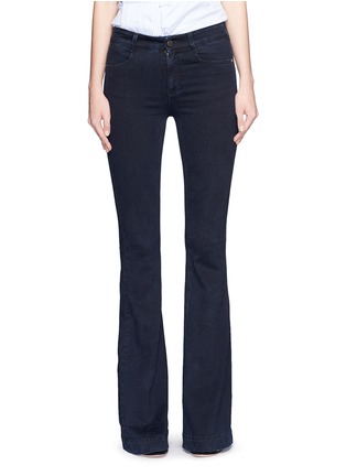 Detail View - Click To Enlarge - STELLA MCCARTNEY - Black wash flare jeans