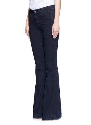 Front View - Click To Enlarge - STELLA MCCARTNEY - Black wash flare jeans