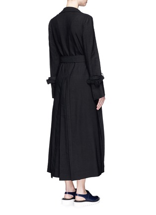 Back View - Click To Enlarge - STELLA MCCARTNEY - Crepe maxi trench coat