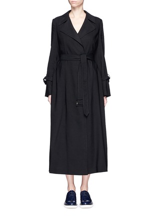 Main View - Click To Enlarge - STELLA MCCARTNEY - Crepe maxi trench coat