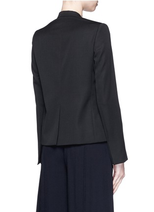 Back View - Click To Enlarge - STELLA MCCARTNEY - Sateen bow wool tailored jacket