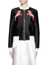 Main View - Click To Enlarge - STELLA MCCARTNEY - 'Elgin' horse embroidery cotton-silk bomber jacket
