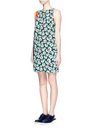 Front View - Click To Enlarge - STELLA MCCARTNEY - 'Odile' poppy print crepe dress
