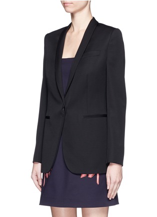 Front View - Click To Enlarge - STELLA MCCARTNEY - 'Isla' shawl lapel wool blazer