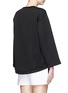 Back View - Click To Enlarge - STELLA MCCARTNEY - Floral embroidery cutwork scuba jersey sweatshirt