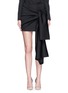 Main View - Click To Enlarge - STELLA MCCARTNEY - 'Peggy' sash tie tuxedo wool mini skirt